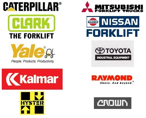 Marcas reconocidas de montacargas que atendemos en Montacargas Cat Servis
